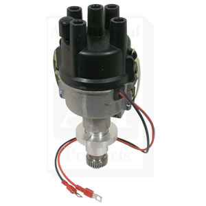 Distributor, New, Electronic Ignition, 6 Volt Positive Ground