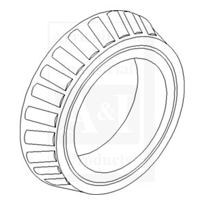 Bearing, Cone; MFWD Differential Mounting
