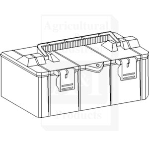 Tool Box, Plastic; 12.625 X 6.625 X 5.250