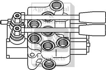 Hydraulic Monoblock Spool Valve Sae W/Orb Fittings
