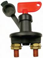 Red handle is removable so you can use it like a key.
If you have a slow electrical leak in your Scout, you can keep the battery fresh with this kill switch.

Master Battery Isolator Switch 
2 Position On-Off 
Detachable Key 
Capacity of 500 Amps 
12v