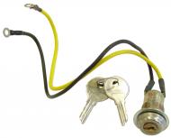 2-WIRE KEY SWITCH WITH 2 KEYS 
 ON SOME APPLICATION MUST DRILL HOLE TO .800 
 3/4\" DIAMETER THREAD 
 4 TERMINALS 
 International Applications: INTERNATIONAL MODELS