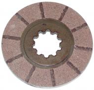 BONDED BRAKE DISC 
 10 SPLINE, 5 5/8\" DIA, 1-7/8\" SPLINE I.D. 
 4 USED PER TRACTOR 
 International Applications: FITS THE FOLLOWING WITH FACTORY IH DISC BRAKES: LATE H (SN 391358 & UP), SUPER H, SUPER HV, SUPER W4, OS4, 300, 350 
 Replacement Part #: IH: 368183R91, 385195R91, 1975457C2