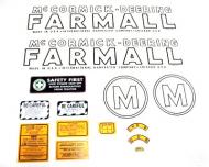 MYLAR DECAL SET 
 SPECIAL ORDER ONLY. ALLOW ONE ADDITIONAL WEEK FOR DELIVERY
CAUTION: INSPECT ALL DECAL PIECES BEFORE APPLYING TO TRACTOR. NO REFUNDS ON MYLAR DECALS IF APPLIED TO SURFACE AND / OR IF DAMAGED. NO REFUNDS ON VINYL CUT DECALS. STORE IN A COOL, DRY PLACE. D 
 International Applications: MCCORMICK-DEERING (1939 - 1944) M