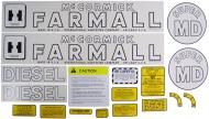 MYLAR DECAL SET  SPECIAL ORDER ONLY. ALLOW ONE ADDITIONAL WEEK FOR DELIVERY
CAUTION: INSPECT ALL DECAL PIECES BEFORE APPLYING TO TRACTOR. NO REFUNDS ON MYLAR DECALS IF APPLIED TO SURFACE AND / OR IF DAMAGED. NO REFUNDS ON VINYL CUT DECALS. STORE IN A COOL, DRY PLACE. D  International Applications: IH (1945 - 52) SUPER MD