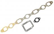 EXHAUST GASKET SET 
 International Applications: 460 BUT MUST ENLARGE EXHAUST OPENING IN HOOD, 560, 656, 660, 666, 686, 706, 756, 766, 806, 826, 856 GAS EXHAUST ONLY, SELF- PROPELLED COMBINES: 303, 403, 503, 615 & 715 MUST RE-ROUTE EXHAUST PIPE ON COMBINES, MOTORS: 263, 291 & 301 GAS
