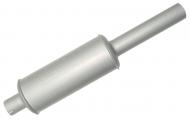 MUFFLER (VERTICAL ROUND BODY)  INLET LENGTH 2 1/2"  INLET I.D. 2 3/8"  SHELL LENGTH 14 1/2"  SHELL DIAMETER 5 1/2"  OUTLET LENGTH 11 3/4"  OUTLET O.D. 2 1/2"  OVERALL LENGTH 29"  International Applications: FARMALL H, IH W4 ( C-152 GAS ENGINE), SUPER H, SUPER W4, I4 (C-164 GAS ENGINE), FARMALL 300, 350 (C-169 & C-175 GAS ENGINES)  Replacement Part #: IH: 350600R95, 350660R95