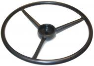 STEERING WHEEL  18" DIA. SPLINED HUB, 36 SPLINES, 7/8" SHAFT, 3 COVERED TO CENTER SPOKES  LIKE ORIGINAL, ALL NEW MATERIAL, STEEL SPOKES  International Applications: LATE 140, 240, 340, 300, 330, 400, 404, 504, 424, 444, 350, 450, 460, 560, 660, 3414, 4100, 4156, 4166, 4186, B414  Replacement Part #: 366557R1