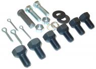 SWINGING DRAWBAR HARDWARE KIT 
 KIT INCLUDES: 
 6- #351679R1 DRAWBAR BOLTS 
 2- #103419 COTTER PINS 
 2- #220068 HEX NUTS 
 2- #179887 HEX HD CAP SCREWS 
 2- #103323 LOCK WASHERS 
 2- #106265 FLAT WASHERS 
 1- #103408 COTTER PIN 
 1- #Q3558 PIN 
 -- 
 International Applications: CUB
