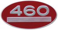SIDE (OVAL) EMBLEM 
 ALUMINUM 
 RED BACKGROUND 
 International Applications: 460 GAS ROWCROP 
 Replacement Part #: 369119R1