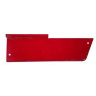 REAR HEAT BAFFLE SHIELD LEFT SIDE  MADE IN THE USA  BARE METAL  19-3/4" LONG X 6-1/4" TALL  International Applications: 766, 966, 1468, 1568  Replacement Part #: 531499R1