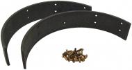 BRAKE SHOE LINING SET WITH RIVETS  MADE IN THE USA  INCLUDES 2 LININGS & RIVETS  FOR ONE WHEEL ONLY  RIVET TO EXISTING SHOES  2 REQUIRED PER TRACTOR  International Applications: F12, F14, F20, REGULAR  Replacement Part #: 15101DA, 15102DA