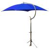 Deluxe Blue Tractor Umbrella With Mounting Brackets.