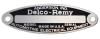 BLANK STARTERGENERATORDISTRIBUTOR TAG FOR 6 VOLT DELCO REMY, WITH 2 RIVETS