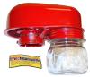 DONALDSON PRE-CLEANER ASSEMBLY WITH GLASS DUST JAR